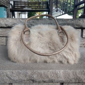 Leather and Fur Satchel